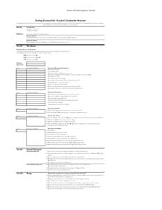 Tracker DTS Fleet Inspection Checklist  Testing Protocol for Tracker2 Avalanche Beacons The following checklist should be used as a way to test for irregularities in Tracker2 avalanche transceivers. This is not a manufac