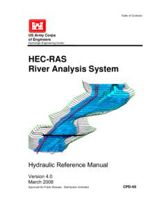 Table of Contents  US Army Corps of Engineers Hydrologic Engineering Center