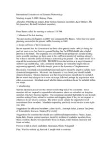 John Nielsen-Gammon / Statistical forecasting / International Union of Geodesy and Geophysics / Dynamical system / Data assimilation / Science / Atmospheric sciences / Meteorology