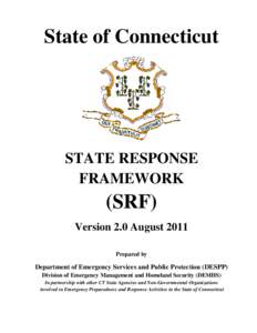 State of Connecticut  STATE RESPONSE FRAMEWORK  (SRF)