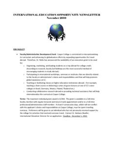 Microsoft Word - International Ed Newsletter 10-10