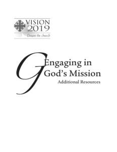 G  Engaging in God’s Mission Additional Resources