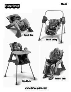 T3643  Infant Seat Infant Swing  High Chair