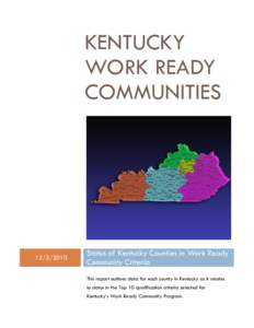 Kentucky Work Ready Communities