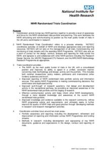 Microsoft Word - NIHR Trials Coordination Background_ExternalVersionFinalSeptember2013.docx