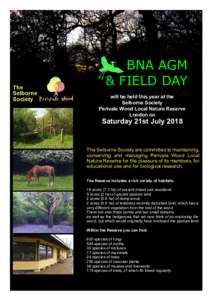 The Selborne Society BNA AGM & FIELD DAY