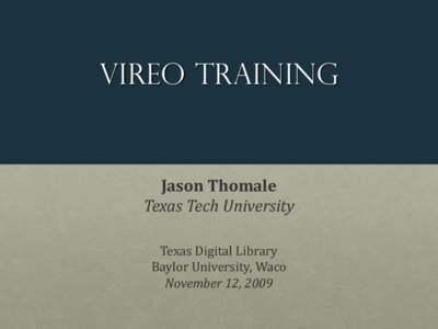 ETD Management in the Texas Digital Library