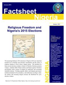 January[removed]Factsheet Nigeria January 2015