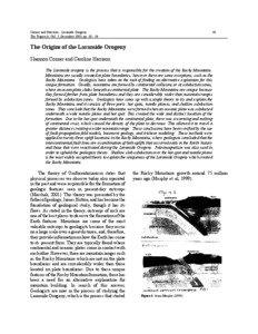 Conner and Harrison - Laramide Orogeny The Traprock, Vol. 2, December 2003, pp[removed]