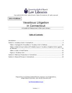 Vexatious Litigation in Connecticut