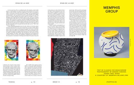 Ettore Sottsass / Aesthetics / Memphis Group / George Sowden / Matteo Thun / Memphis /  Tennessee / Peter Shire / Artemide / Milan Furniture Fair / Italian design / Design / Visual arts