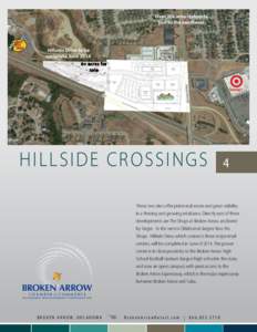 HILLSIDE CROSSINGS  4 These two sites offer prime real estate and great visibility in a thriving and growing retail area. Directly east of these