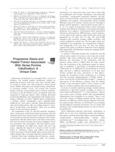 L E T T E R S :  4. Braak H, Braak E. Neuropathological stageing of Alzheimerrelated changes. Acta Neuropathol. 1991;82:239–259.