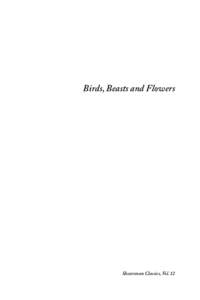 Food and drink / Birds /  Beasts and Flowers / D. H. Lawrence / Pomegranate / Tortoise / Peach / Thomas Seltzer / Botany / Ornamental trees / Asia