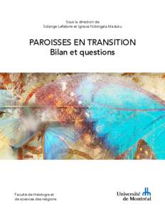 Sous la direction de Solange Lefebvre et Ignace Ndongala Maduku PAROISSES EN TRANSITION Bilan et questions