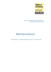 MASTERPLAN GLACIS - Beschlussdokument zur Stadtentwicklungskommission am 11. November 2014