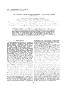 Journal of Vertebrate Paleontology 20(2):324–332, June 2000 ᭧ 2000 by the Society of Vertebrate Paleontology