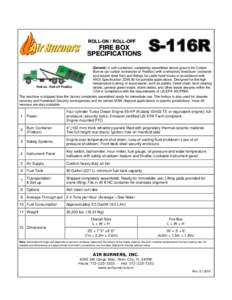 ROLL-ON / ROLL-OFF  FIRE BOX SPECIFICATIONS  Roll-on / Roll-off FireBox