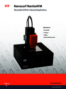 Chemistry / Intermolecular forces / Atomic force microscopy / Laboratory techniques / Nanotechnology / Microscopy / NanoWorld / Cantilever / Nanosurf / Science / Scientific method / Scanning probe microscopy