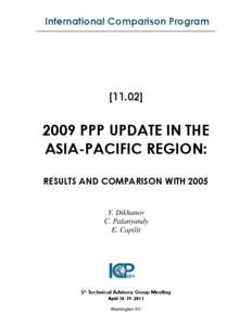 International Comparison Program[removed]PPP UPDATE IN THE ASIA-PACIFIC REGION: