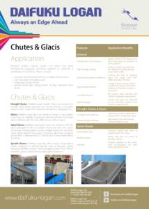 Baggage Delivery Chutes Chutes & Glacis Application