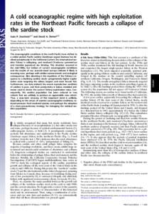 Clupeidae / California Current / Pelagic fish / Stock assessment / South American pilchard / Regime shift / Shoaling and schooling / CalCOFI / Sardine / Fish / Ichthyology / Fisheries