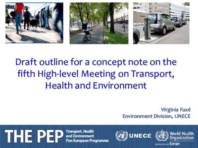 Indicators to monitor the Integration of Environmental and Health aspects into Transport Policies, and their impacts on Health and the Environment