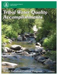 Tribal Water Accomplishments 2006