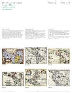 Visual Language Library Antique Maps of the Continents and Regions  Volume V