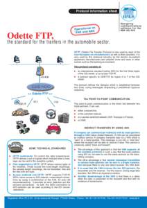 Protocol information sheet .  Odette FTP, l on O p e ra ti o n a