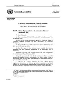 United Nations  A/RESGeneral Assembly